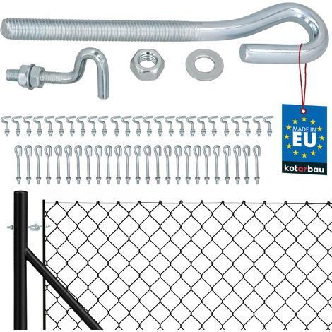 KOTARBAU® Lot de 25 Tendeurs Grillage M10, Tendeur Cable, Acier Galvanisé, Tendeur Fil de Fer Cloture, Tendeur de Fil Fermé avec Vis de Fixation Ouverte (1/5)