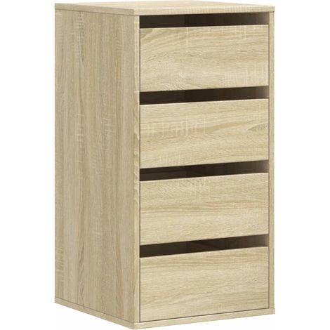Maison Exclusive - Cassettiera Angolare Rovere Sonoma 40x41x76cm Legno Multistrato