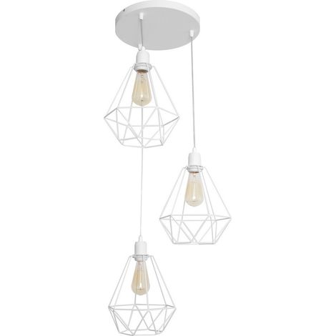 Helam KARO Plafonnier Suspendu Cluster Blanc 32cm (1/2)