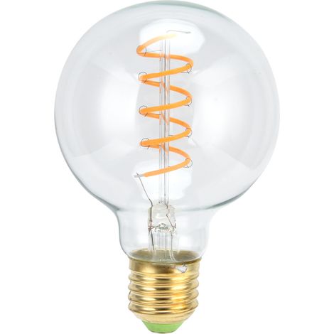 Ampoule rétro G80 E27 4W 110V à filament flexible pour salle à manger, bar, lumière chaude (1/5)