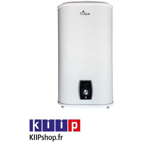Ttulpe – Chauffe-eau à accumulation électrique plat 47L – Installation verticale/horizontale – Mode intelligent SMART – Label énergétique B