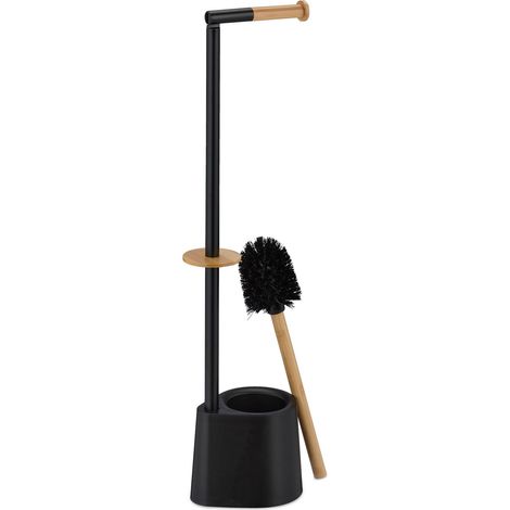 Sedia da toilette in bambù e acciaio inox (1/5)