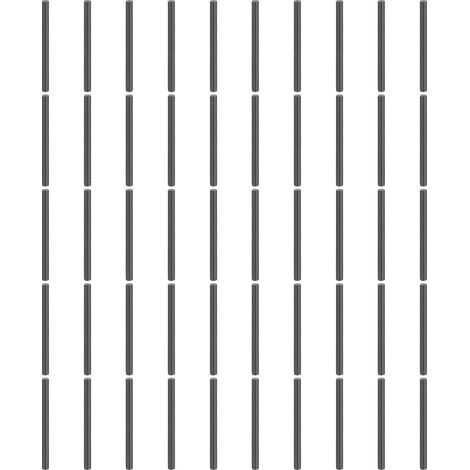 50Pcs Goujons Cylindriques 1.5mm x 20mm, 304 Acier Inoxydable Cheville d'Etagere Supports Broches a Bout Chanfreine Elements de Fixation Tiges Metal Chevilles d'Etagere, Noir (1/5)
