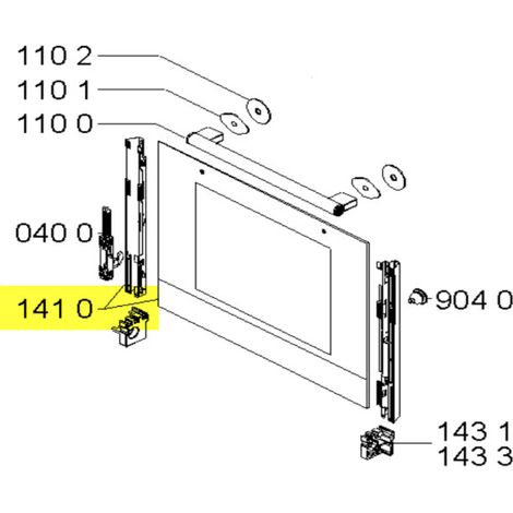 VITRE EXTERIEURE DE PORTE FOUR + SUPPORT pour FOUR WHIRLPOOL...