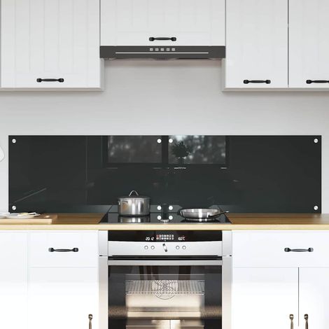 Schienale da cucina 2 pcs Grigio scuro 80 x 40 cm vidaXL