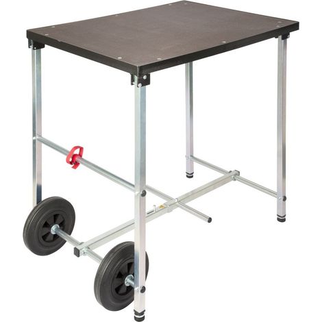 Établi WORK 'N' ROLL pliable sur roues