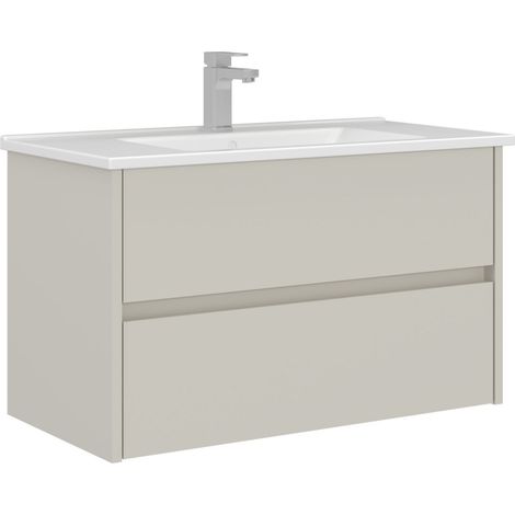 Waschtischunterschrank "Arno 85" – 85 x 45 x 52 cm – Cashmere (1/3)