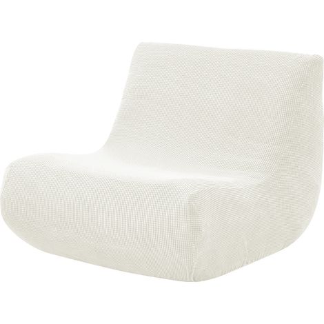 Housse Canapé - Extensible Sans Accoudoirs Pour Futon Tatami Fauteuil - Blanc - Taille Unique (1/5)