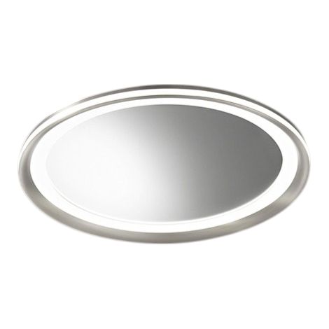 Miroir Led Mirò D.60 Cm 58W Gris Titane, Lumière Chaude 3000K, Design Moderne Pour Salle De Bain, Chambre Ou Entrée (1/5)