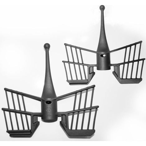 Lot de 2 Accessoire fouet - Fouet Papillon - Noir, Compatible avec Vorwerk Thermomix TM5 TM31 TM6 - Remplacement du fouet papillon (1/5)