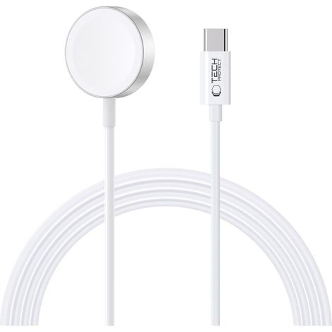 Cargador magn茅tico inductivo para Apple Watch USB-C de 1,2 m - Blanco (1/5)