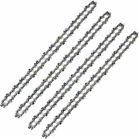 52 Treibglieder-Kettensägekette, 3/8 Zoll LP-Teilung, 0,50 Zoll (1,3 mm) Stärke, geringer Rückschlag, 4er-Pack 52 Treibglieder-Kettensägeketten für 14 Zoll (35 cm) Führungsschiene – LARGEIGHT (1/4)