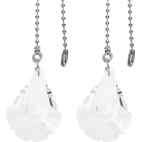 2 Pièces Chaîne Décorative en Cristal Argentée, Rallonge (1/5)