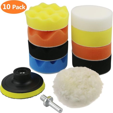 Éponge de polissage pour voiture, produit de polissage pour voiture, ponçage et polissage, kit de polissage pour voiture, tampon/éponge de polissage, produit de polissage pour voiture, ponçage et poli (1/4)