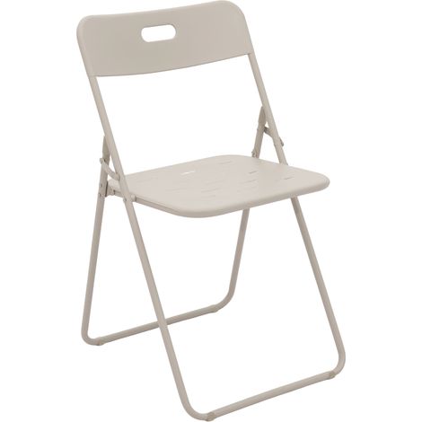 Set bistrot da esterno pieghevole 3 pezzi in acciaio beige MODENUIT (1/5)