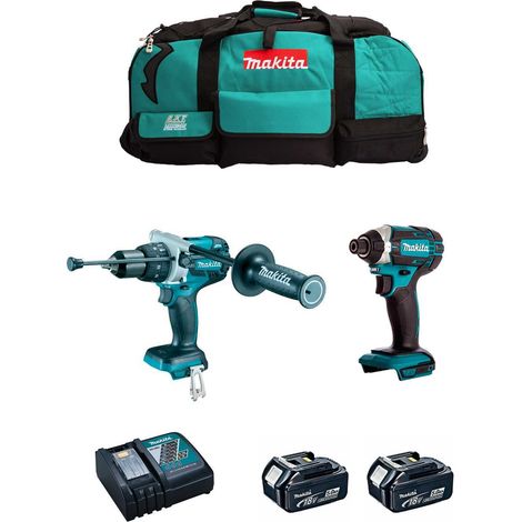 MAKITA Kit MK211 (DHP481 + DTD152 + 2 x 5,0 Ah + DC18RC + LXT600) (1/5)