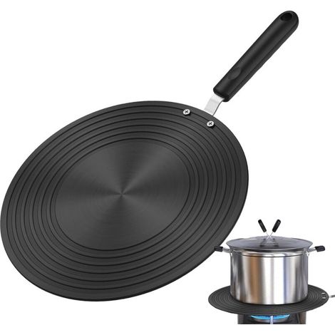 Disque Adaptateur Pour Induction,Disque de Conversion Cuisson avec Poignée  Plateau Diffuseur Érgonomique pour Maison, Résidence Étudiante et Réunions