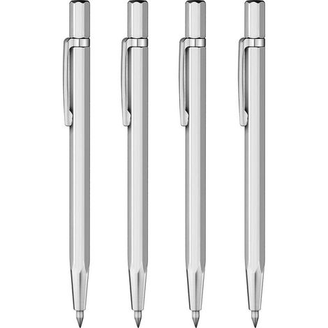 Lot de 4 stylos à tracer en carbure de tungstène pour acier inoxydable, céramique et verre (1/5)