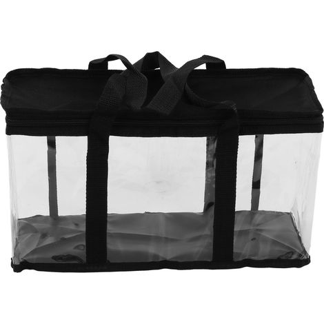 Transparente, staubdichte Werkzeugaufbewahrungstasche aus PVC mit Reißverschluss, großes Fassungsvermögen, 38 x 15 x 21 cm (1/5)
