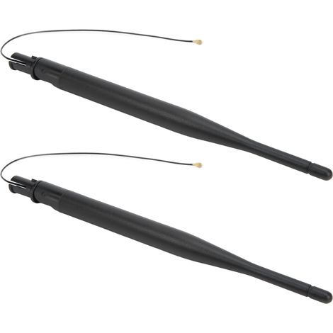 2 antennes externes JB-2.4G-014 6 dBi, omnidirectionnelles professionnelles à gain élevé pour module sans fil et maison connectée. (1/5)