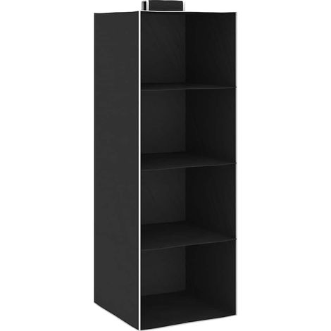 Étagères suspendues de rangement 2 pcs 4 niveaux Tissu (1/5)