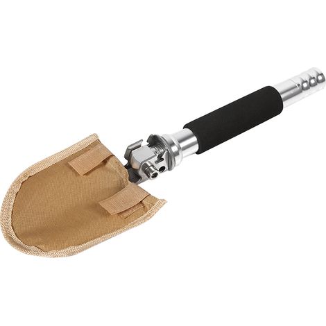 Pelle pliante multifonctionnelle militaire (1 pièce) - Outil de survie pour le jardin, le camping et la randonnée en extérieur (1/5)
