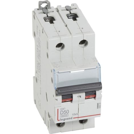DX³ Interruttore automatico 2P curva D 50A 6kA/10kA - LEG408020