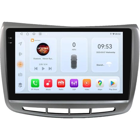 Autoradio con interfaccia touchscreen, lettore con schermo intelligente, compatibile con Lancia Delta III 2009-2019, QS8 (8G 128G 4G LTE) (1/2)