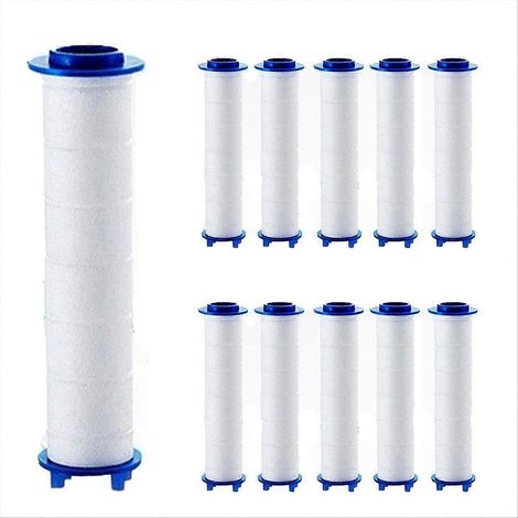 Filtres pour pommeau de douche, filtre de rechange pour pommeau de douche avec douchette, filtre en coton PP de 7,4 cm (11 pièces) (1/5)