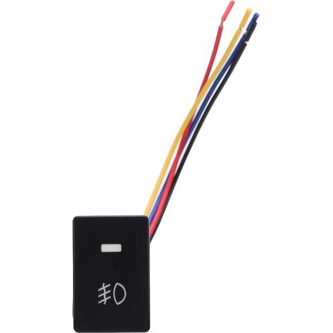 Interrupteur à bouton-poussoir 4 pôles 12V avec indicateur lumineux de fond LED pour barre antibrouillard DRL Camry Tacoma Prado (1/5)
