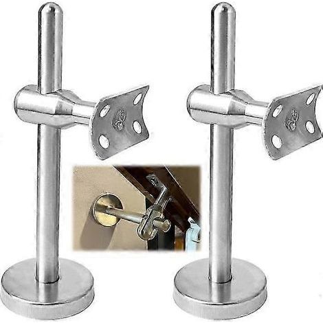 Support mural réglable en acier inoxydable pour main courante d'escalier plate étendue. avec base et couvercle de bride. ensemble de 2 pièces. (1/5)
