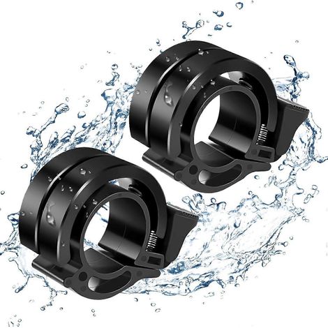 MTB-Fahrradklingel-Set, Mini-Fahrradklingel, laut 100-110 dB, wasserdichte Doppelklingel, für MTB-Falträder, Kinderfahrräder, Lenkerdurchmesser (1/5)
