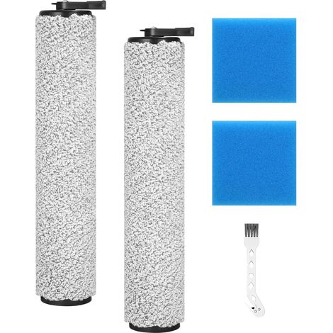 Ensemble d'accessoires 5 pièces avec brosse rotative et filtre pour aspirateur eau et poussière Eureka NEW400. Comprend 2 brosses rotatives, 2 filtres en coton et 1 brosse de nettoyage. (1/5)