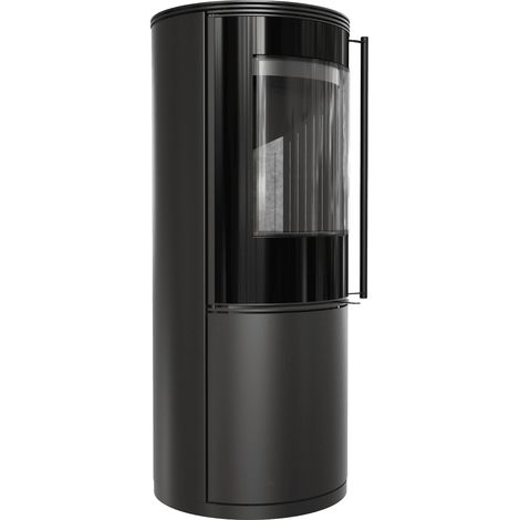 Kaminofen aus Stahl KRATKI SVEN Ø 150 7 kW schwarz Verkleidung (1/5)