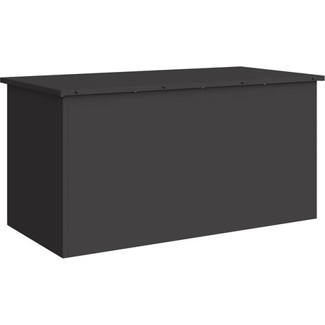 Boîte de Rangement Extérieure Noir 100 x 50,5 x 50 cm Acier