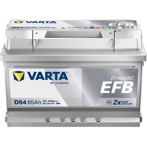 Bater铆a 12V 65Ah 650A D54 VARTA Dynamic EFB VARTA 565500065