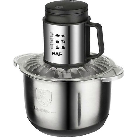 RAF robot culinaire 400W électrique hachoir à viande 4 Sharp lames moulin pour maison usage Minced ail et légumes UE (1/5)