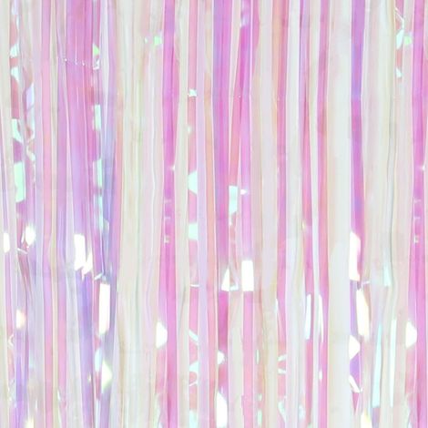 RIDEAU DÉCORATIF EN FEUILLE, ROSE COLORÉ, PAILLETTES, 90x245CM, FOND, MURAL (1/5)