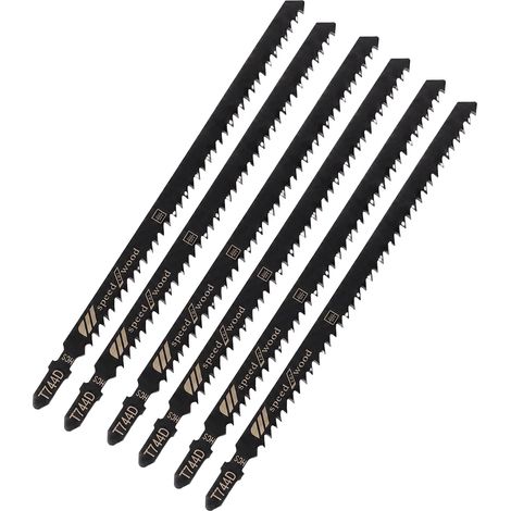 Lames de scie sauteuse bois et PVC compatible avec T744D, 180 mm, x6 (1/5)