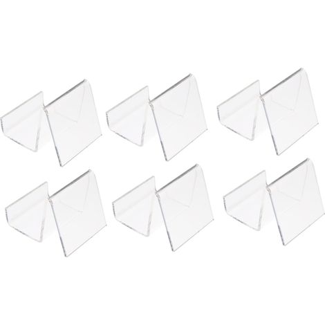 Support de Casque Acrylique 6 Pièces pour Bureau, Présentoir de Rangement  Film Protecteur Inclus, Format Portable, Usage Multifonction pour Téléphone, Portefeuille et Petit Appareil (1/5)
