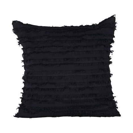 Edith Kissenbezug 60x60cm schwarz.