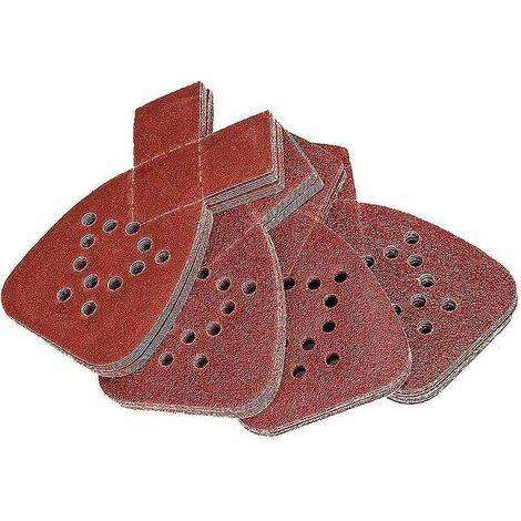 40 Feuilles Abrasives Pour Souris Pour Ponceuse Black And Decker Detail Palm Sander Tous Les Grades 40 Mixed Grit Pack 40 60 80 120 Grits 12 Holes (1/5)