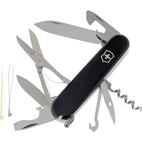 Couteau suisse Victorinox Climber, 14 fonctions, y compris ciseaux et crochet multi-usages, 82 gr, couleur noir. (1/2)