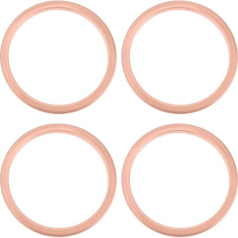 4pcs Joints de Collecteur d’Échappement 47 x 40 x 3 mm en Cuivre Compatible avec MZ ETZ 250 251 301 TS250 ES250 Compatible avec AWO (1/5)
