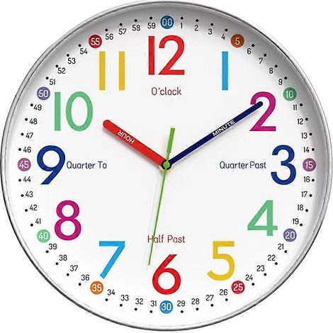 Horloge murale numérique silencieuse de 30 cm (12 pouces) - Décoration murale pour la maison (1/5)