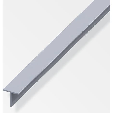 Alfer – T carré aluminium brut 1m x 1.95cm x 1.95cm – Surface rainurée – Connecteur pour chantiers humides (1/2)