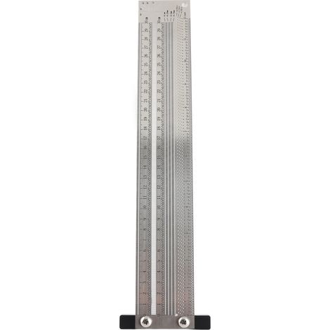 Règle de traçage ultra-précise en acier inoxydable pour le travail du bois, outil de mesure (1/5)