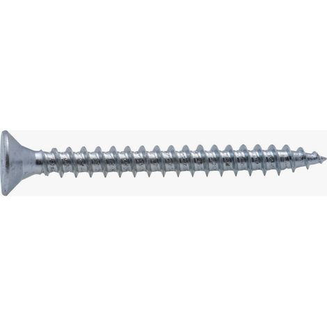 Vis à bois tête fraisée PZ zinguée Viswood filet total 4,5x60 mm (x7 vis)