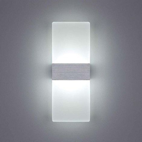 6W Applique Murale Intérieure LED 6000K Blanc Froid Acrylique Applique Murale Design Moderne Taille: 29x11CM Utilisé pour décorer le salon chambre couloir escalier étude etc. - RW (1/5)