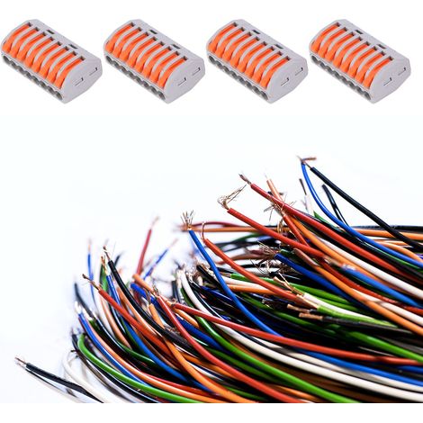 50 câbles d'installation PCT-218, connecteur rapide, 1 entrée, 7 sorties, orange (1/5)